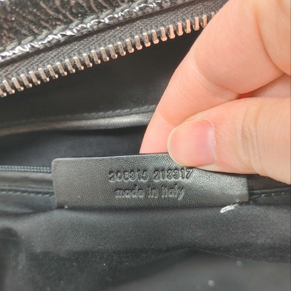 YSL Rive Gauche Authentic Small Patent Black Easy Y 2 Way Bag - Picture 10 of 13